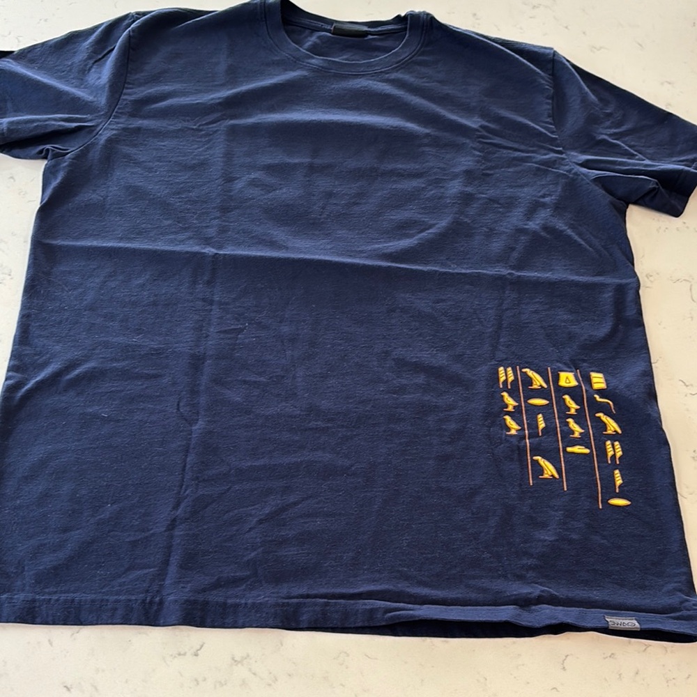 SWAG Golf Navy Blue/Yellow “Cleoputtra”Graphic T-Shirt, Sz L